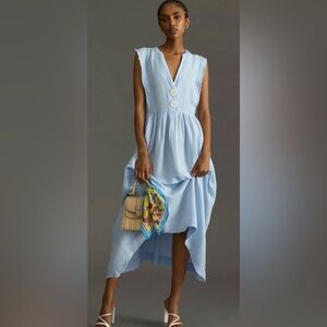 Maeve by Anthropologie V-Neck Apron Dress